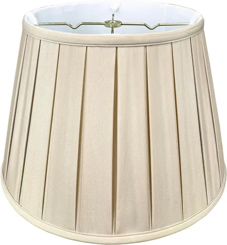Royal Designs, Inc. Empire English Pleat Lamp Shade, BSO-724-14BG, 10 x 14.5 x 10, Beige