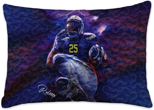 Miniatura 3 de Juego de cama de fútbol para niños, juego de edredón personalizado con nombre y número, edredón deportivo tamaño matrimonial, edredón con estampado