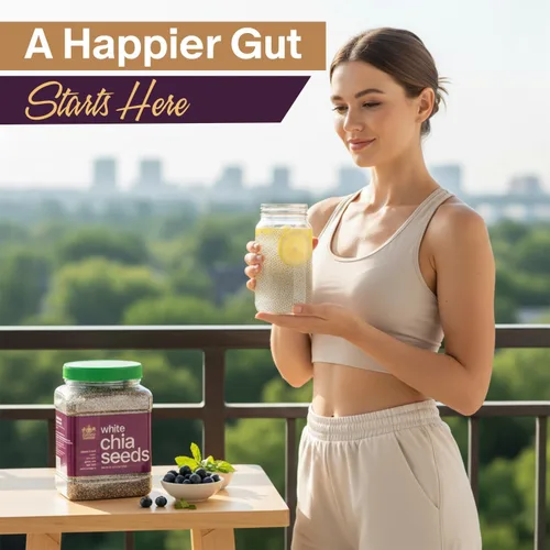 Miniatura 6 de Golden Crown - Semillas de chía orgánicas Semillas de chía blancas orgánicas sin gluten, sin OMG y veganas Omega-3 y fibra para apoyar