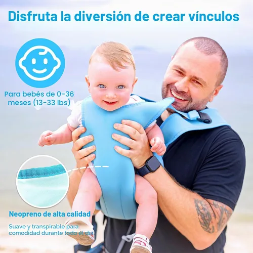 Miniatura 4 de Portabebés, cabestrillo ajustable de doble uso para bebés, soporte portabebés de pecho con mochila con cordón para recién nacidos a niños pequeños