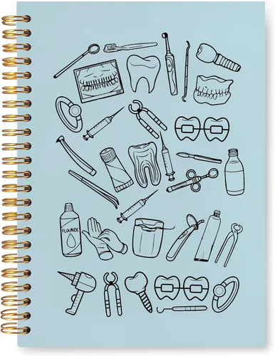 Miniatura 11 de Cuaderno de regalos para dentistas, asistente de higienista dental, regalos de oficina para mujeres, cuaderno de tapa dura en espiral de 5.5 x 8.3