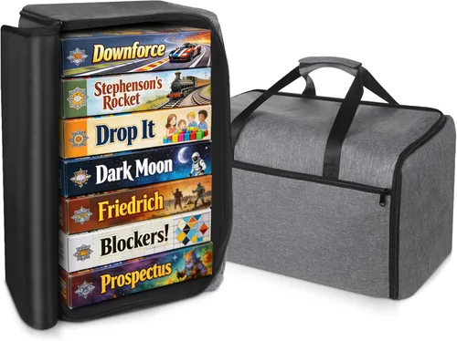 Miniatura 8 de El kit de almacenamiento para juegos de mesa incluye cesta de almacenamiento y 10 bolsas con cremallera, organizador de juegos de mesa con 1 paquete