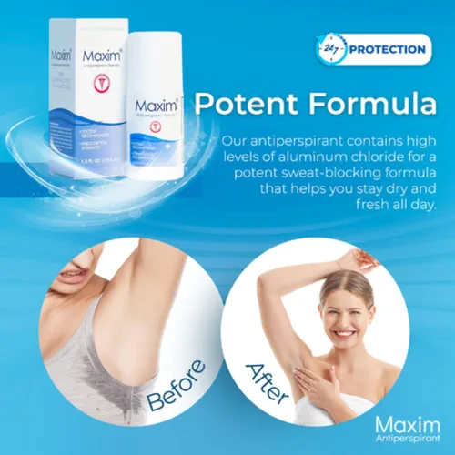 Miniatura 5 de Maxim Clinical Strength - Desodorante antitranspirante para mujeres y hombres, desodorante antisudor, evita el sudor de las axilas, tratamiento