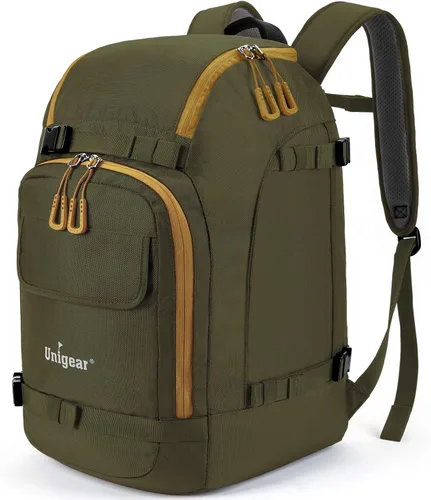Miniatura 14 de Unigear - Mochila para botas de esquí para casco 50L/70L, lentes de protección, guantes, esquís, snowboard y accesorios Rojo