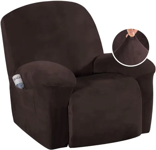 Miniatura 31 de H.VERSAILTEX 1 Pieza Funda para Sillón Reclinable de Terciopelo Fundas Deslizantes para Sillón Reclinable Fundas Deslizantes para Sillón Reclinable