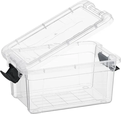 Miniatura 4 de Superio Caja de Almacenamiento Transparente con Tapa, Contenedores de Plástico de 1.85 Quart para Organizar, Cajas Apilables, Libres de BPA, No