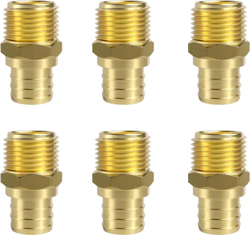 Miniatura 21 de SUNGATOR Paquete de 2 adaptadores machos Pex de 1 pulgada, latón sin plomo, accesorios Pex de 1 pulgada