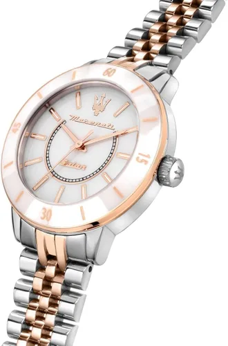 Miniatura 5 de Maserati Reloj Successo Solar Lady, hora y datos, reloj de cuarzo -R8853145504, Oro Rosa, Moderno