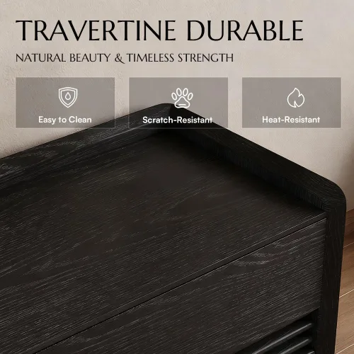 Miniatura 9 de POVISON Soporte de TV moderno de mediados de siglo totalmente ensamblado con luces LED ajustables, consola multimedia de madera, centro