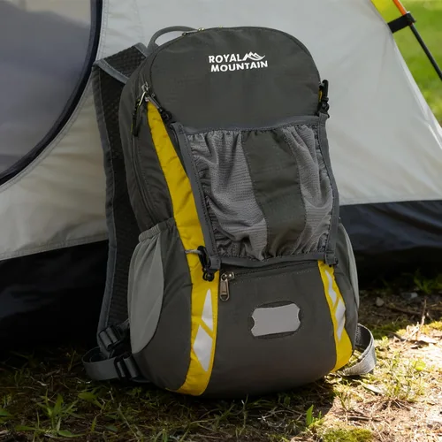 Miniatura 5 de Mochila de bicicleta con cubierta para lluvia, mochilas de ciclismo de montaña, mochila ligera plegable impermeable para viajes, mochila pequeña Gris