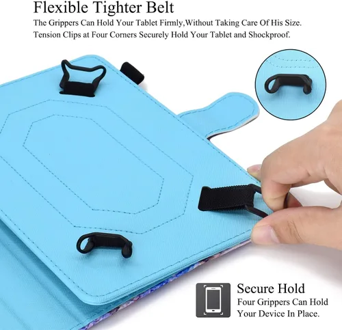 Miniatura 7 de Funda universal para tablet de 9.0 a 10.5 pulgadas, ranuras para tarjetas para iPad 9.7/iPad 10.2/iPad 10.5/Galaxy Tab 3 10.1/Tab 4 10.1/Tab S3 Oso