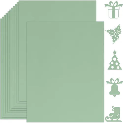 Miniatura 8 de 25 hojas de papel de cartulina azul claro 8.5'' x 11'', 250 g/m²/92 lb papel grueso para álbum de recortes, invitaciones, impresión y tarjetas