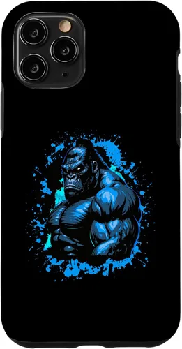 Miniatura 10 de iPhone 12 Pro Max Gorilla Workout Animal Beast Muscles Bodybuilding Gym Case