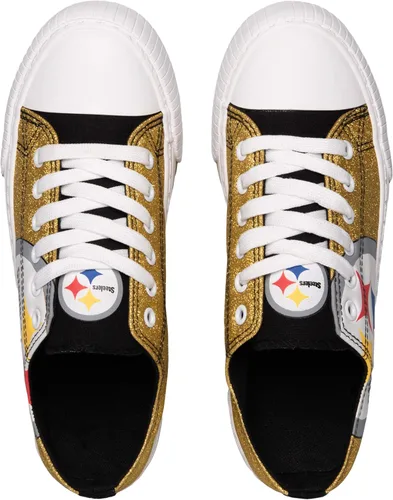 Miniatura 3 de FOCO - Tenis deportivos bajos de lona con logotipo de equipo de la NFL para mujer