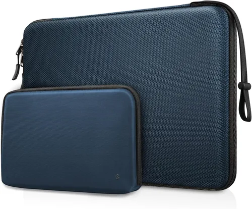 Miniatura 9 de FINPAC Funda rígida para laptop con funda para accesorios compatible con MacBook Neo (A18 Pro), MacBook M5/M4/M3/M2 de 13 pulgadas (2026-2022)