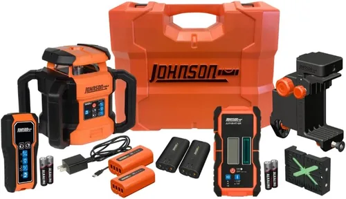 Miniatura 8 de Johnson Level & Tool 99-027K Sistema láser giratorio autonivelante, 8.75 pulgadas, rojo, 1 kit, naranja
