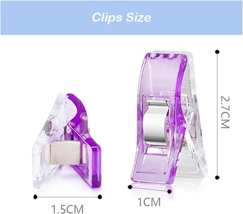 Miniatura 3 de 500 Piezas Clips Multiusos para Acolchado Clips de Costura Premium para Tela y Acolchado, Clips de Plástico para Manualidades, Clips de Edredón 500