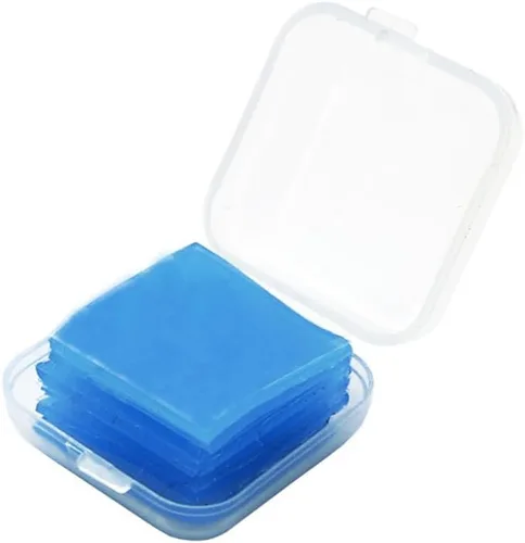Miniatura 2 de EUBUY 24 piezas de cera de diamantes, colorido bricolaje pintura de diamantes pegamento arcilla pintura cera contenedores cuadrados organizador caja