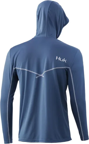 Miniatura 2 de HUK Sudadera con capucha Icon X para hombre, camiseta de pesca con protección solar UPF +50