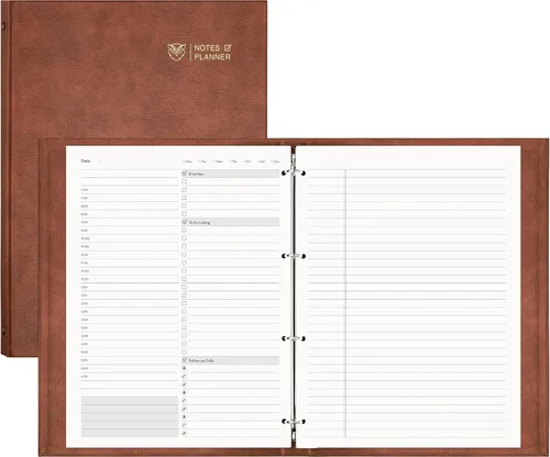 Miniatura 9 de EMSHOI - Recambio de planificador diario de 8.5 x 11.5 pulgadas, 80 hojas, 160 páginas para carpeta de anillas, papel de repuesto grueso