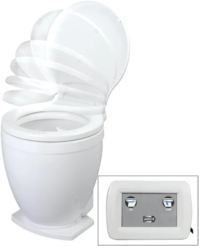 Miniatura 2 de Jabsco Inodoro eléctrico Lite Flush de 12 V con panel de control