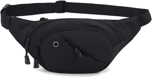 Miniatura 13 de Ausion - Cangurera con bolsillos con cremallera, cinturón ajustable para entrenamiento, de vacaciones, senderismo, correr, para iPhone 11 Pro Xs Max