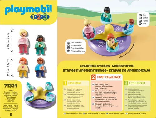 Miniatura 7 de Playmobil 1.2.3: Número-Merry-Go-Round