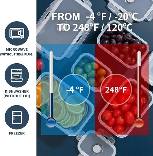 Miniatura 5 de KIGI Paquete de 3: recipientes plegables de silicona para almacenamiento de alimentos de 18.3 onzas con tapas, recipientes para preparación