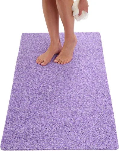 Miniatura 23 de Tapete de ducha antideslizante para bañera - Tapete de baño de lufa para baño - Tapete de baño de 40 x 16 pulgadas - Alfombra de baño antideslizante