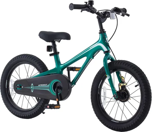 Miniatura 12 de RoyalBaby Bicicleta para niños, ligera de aleación de magnesio de 16/18 pulgadas, para niños y niñas de 4 a 9 años, ruedas de entrenamiento