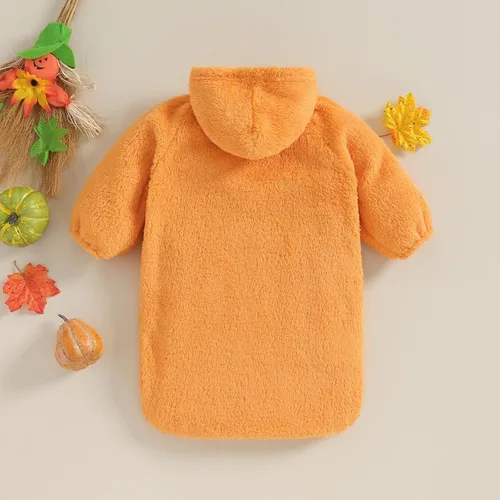 Miniatura 7 de Mameluco de manga larga para bebé, niña, niño, Halloween, overol de fantasma, mameluco de una pieza con capucha para otoño e invierno