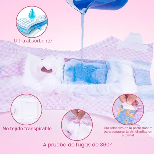 Miniatura 3 de Pañales Desechables para Perras, Pañales para Cachorros con Cintura Elástica Ajustable para Perras o Gatas en Celo, Incontinencia, Pañal