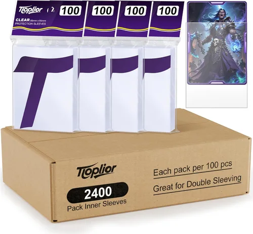 Miniatura 10 de Fundas para Cartas Coleccionables de Ajuste Perfecto, Fundas Mate TCG, Protector de Tarjetas Deportivas Suave para Tarjeta Fotográfica, Fácil