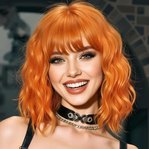 Miniatura 10 de AISI HAIR Peluca Bob Sintética Rizada y Ondulada Marrón Natural con Flequillo para Mujeres, 21-23 Pulgadas Marrón oscuro