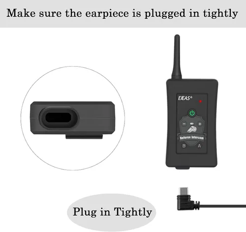 Miniatura 4 de Sistema de comunicación de árbitro, auriculares profesionales de árbitro FBIM con auriculares para fútbol, voleibol, fútbol ofiicial, balonmano 3