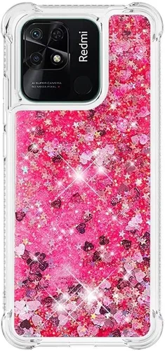 Miniatura 14 de Glitter Sparkle Moving Quicksand Flowing Cover para Xiaomi Redmi Note 10S Bling Liquid Clear Star Heart Silicona Bumper Funda transparente de goma a