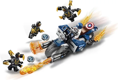 Miniatura 6 de LEGO Marvel Avengers Capitán América: Outriders Attack 76123 Kit de construcción (167 piezas)