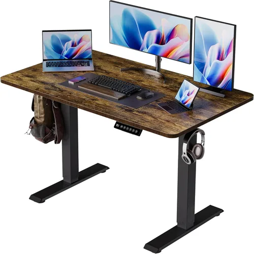 Miniatura 18 de BIZUM - Escritorio de pie eléctrico de 40x24 pulgadas con ajuste de altura y configuraciones de memoria, escritorio ergonómico para sentarse o estar