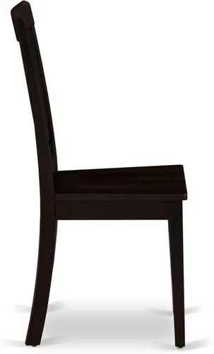 Miniatura 10 de East West Furniture PFAN6-CAP-W - Juego de comedor de 6 piezas que contiene una mesa de comedor cuadrada con hojas de mariposa y 4 sillas de cocina