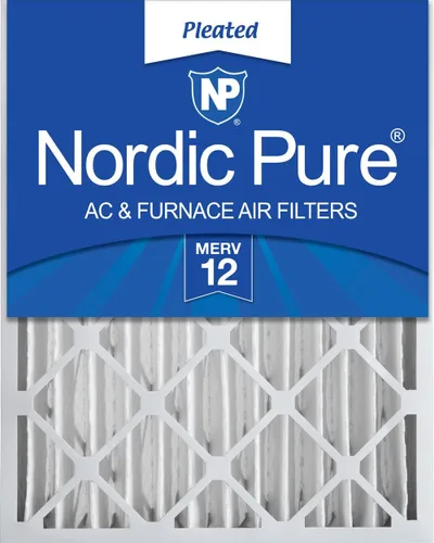 Miniatura 43 de Nordic Pure 12 x 24 x 4 (tamaño real: 11 1/2 x 23 3/8 x 3 5/8) de carbono puro plisado para reducción de olores Merv 8, filtro para horno, 1 paquete