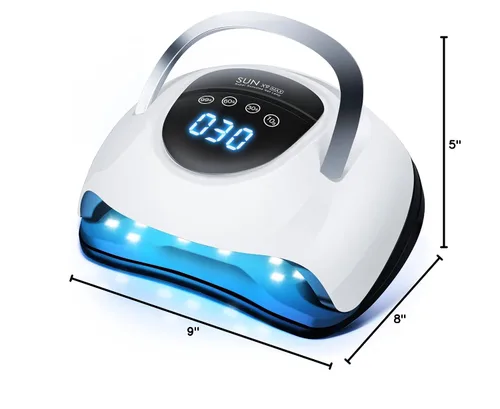 Miniatura 4 de LadyMisty Lámpara de uñas LED UV de 268 W, luz UV mejorada 2026 para uñas de gel con 57 cuentas, secadora de uñas con 4 ajustes de temporizador
