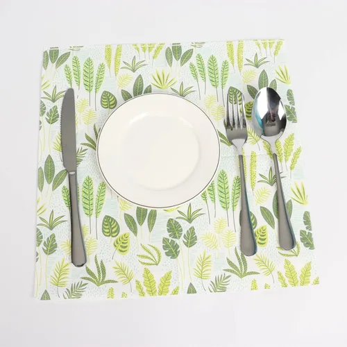 Miniatura 8 de 20 servilletas desechables verdes – Servilletas de cena de 2 capas impresas botánicas – Servilletas de papel para cenas, fiestas, uso diario 4