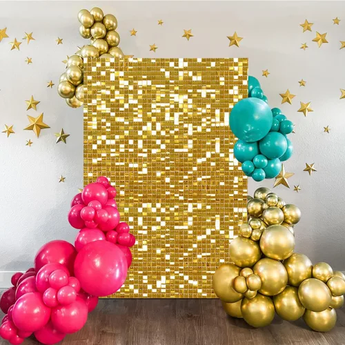 Miniatura 25 de Fondo negro brillante para pared, 3 x 4 pies, fondo de fotos de graduación con purpurina para fiestas, aniversarios, discotecas, cumpleaños