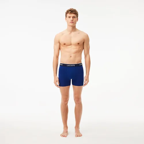 Miniatura 2 de Lacoste Calzoncillos tipo bóxer elásticos de algodón para hombre, paquete de 3