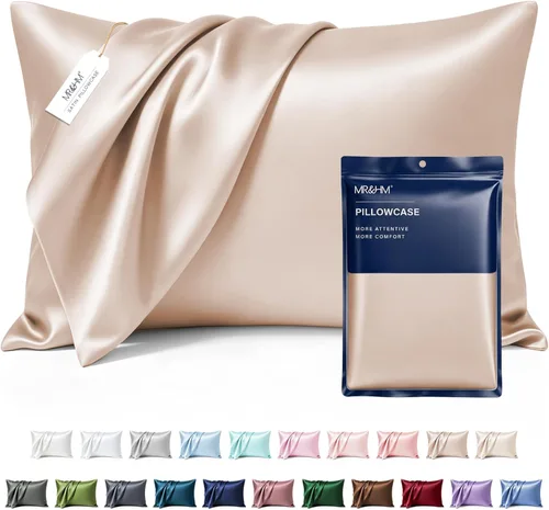 Miniatura 12 de MR&HM - Funda de almohada de satén 16- verde floral