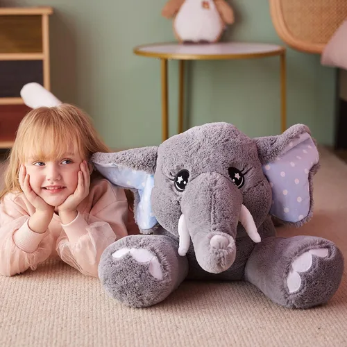Miniatura 3 de IKASA Juguete de Peluche de Elefante Gigante, Juguete de Peluche de Animal de 29", Juguetes Suaves Grandes Jumbo, Tamaño Enorme Lindo Peluche