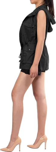Miniatura 5 de MixMatchy chaleco con cordón para mujer, ligero, holgado, chaleco utilitario