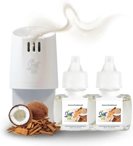 Miniatura 29 de Scent Fill Ambientador Enchufable de Naranja y Clavo, Repuestos de Aceite Perfumado, 2 Repuestos + Difusor