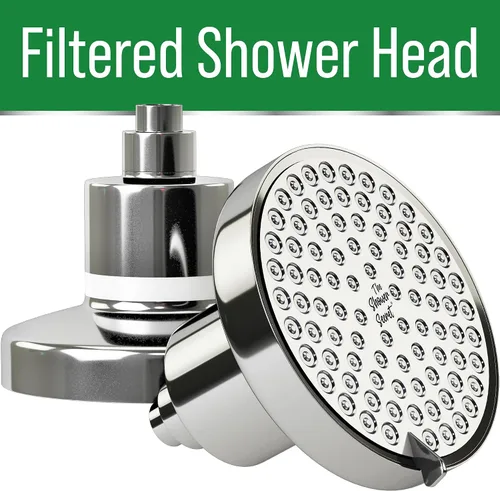 Miniatura 2 de Cabezal de ducha filtrado reductor de cloro probado en laboratorio para mejorar el cabello y la piel. Ideal para piel seca con picazón, caspa