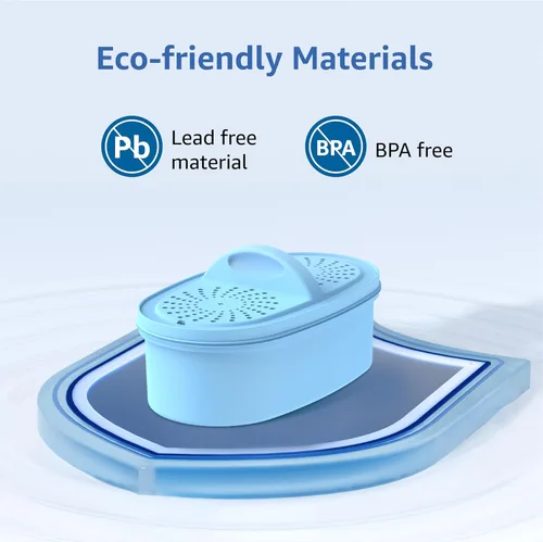 Miniatura 6 de Filtros alcalinos de repuesto para todos los sistemas de filtración de jarra y dispensador Waterdrop®, se ajusta a Waterdrop® WD-PF-AL, reduce